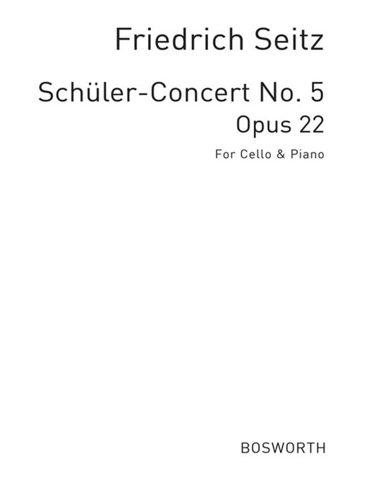 Seitz Concerto D Op22 Cello/Piano(Arc) Book