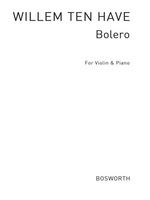 Bolero Opus 11 Violin/Piano Book