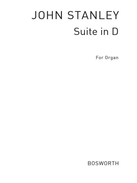 Stanley Suite In D Organ(Arc) Book