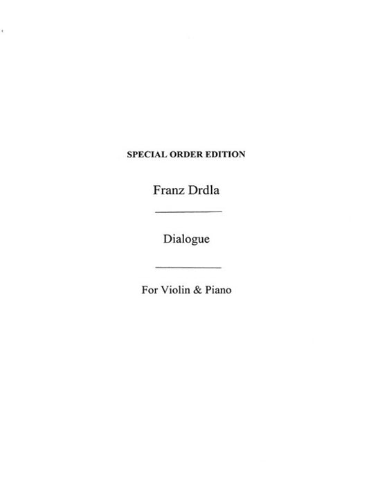 Dialogue For Violin And Piano Op 27 No 1 Book