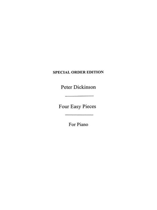 Dickinson 4 Easy Pieces For Piano(Arc) Book
