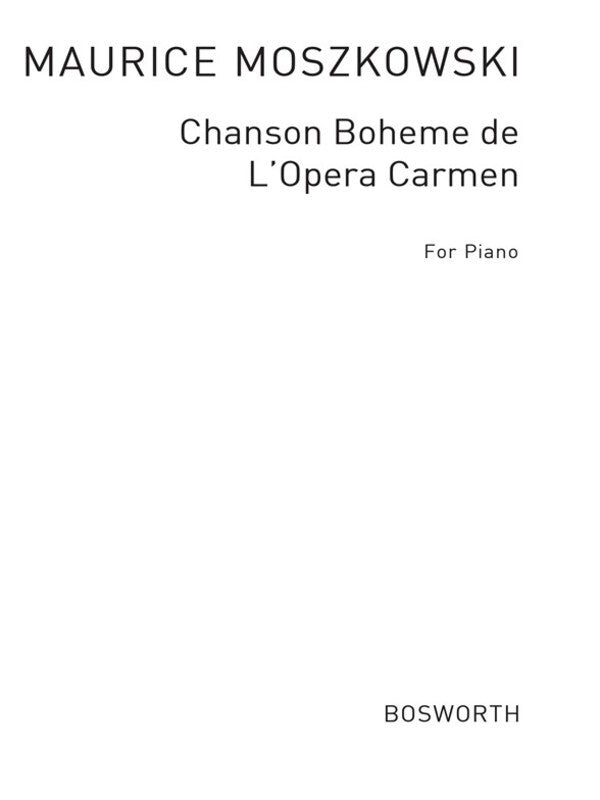 Moszkowski Chanson Boheme Piano.(Arc) Book