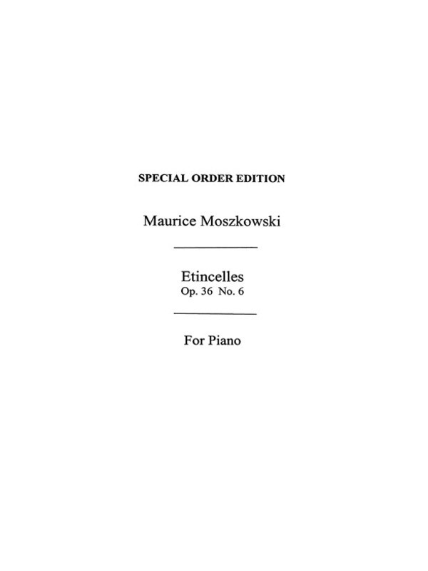 Moszkowski M Etinselles Op.36/6