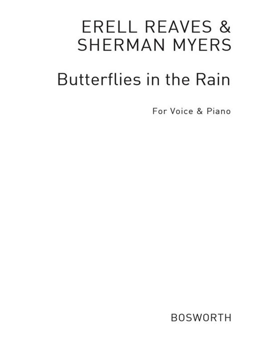 Myers Butterflie In The Rain Easy Piano(Ar Book