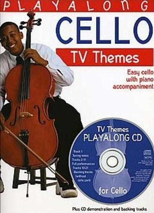 Playalong Cello TV Themes Softcover Book/CD