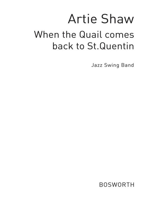 When The Quail Comes Back Je Score/Parts(Arc)