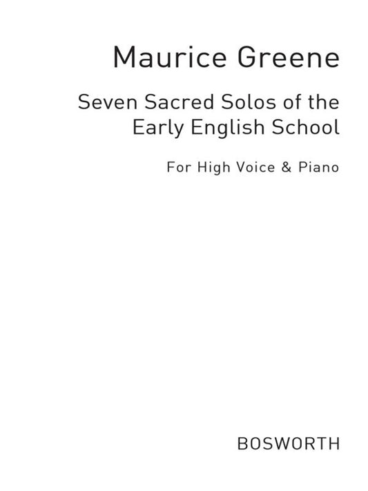 Greene 7 Sacred Solos High Vce/Piano(Arc) Book