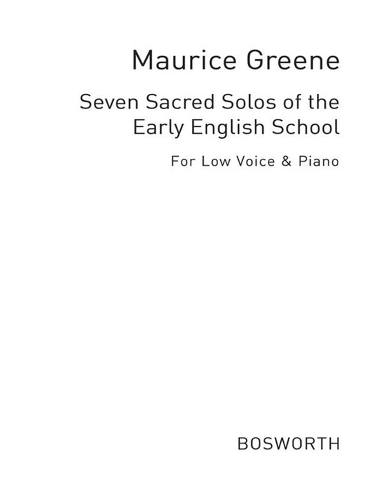Greene 7 Sacred Solos Low Vce/Piano(Arc) Book