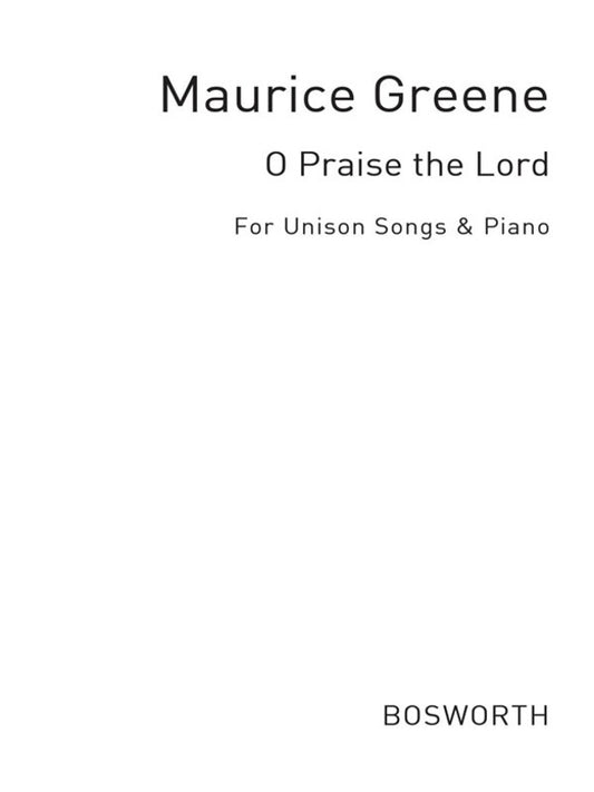 Greene O Praise The Lord High Vce/Piano(Ar Book