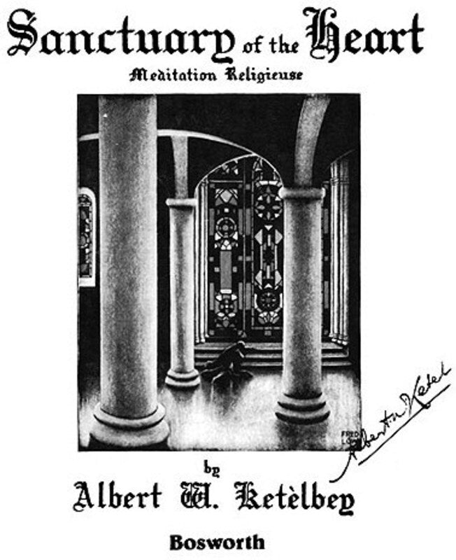 Ketelbey Sanctuary Of The Heart Piano Book