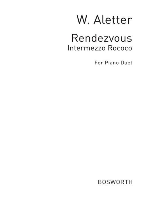 Aletter Rendezvous Piano Duet(Arc) Book