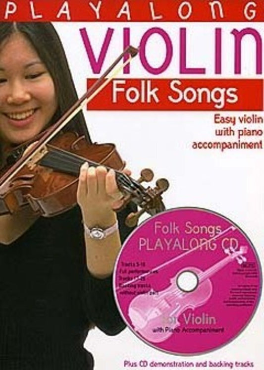 Playalong Folksongs Violin/Piano Acc Book/CD Book