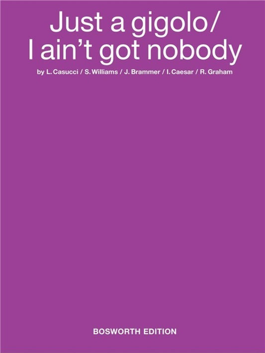 Prima L. Just A Gigolo/I Aint Got PVG Book