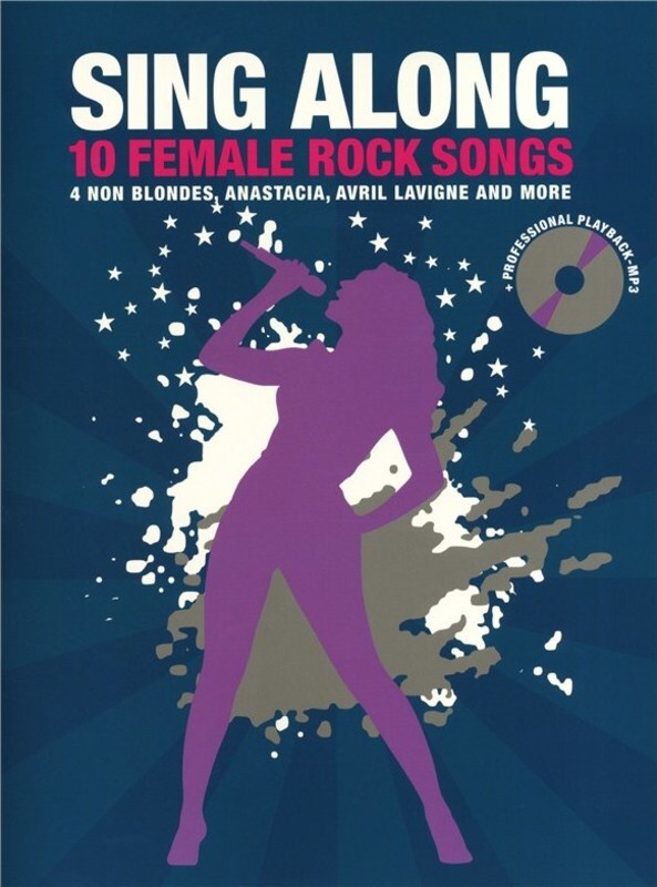 Sing Along 10 Female Rock Songs Book/CD