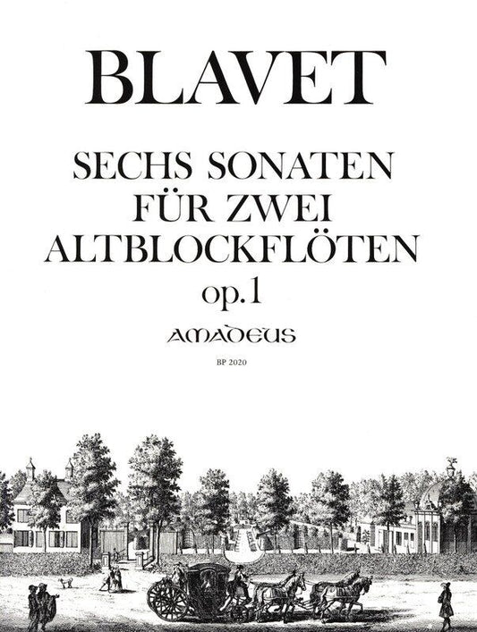 BLAVET - 6 Sonatas Op. 1 for 2 Treble Recorders