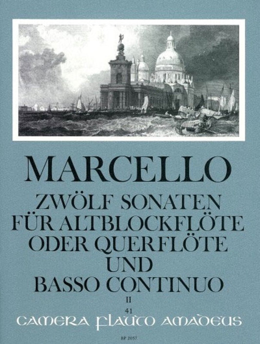 Sonatas 12 Op 2 Book 3 Flute (Or Tre Rec) Piano Book