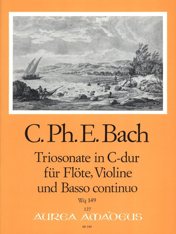 Cpe Bach - Trio Sonata C Wq 149 Flute/Violin/Bc Sc/Pts (Amadeus)