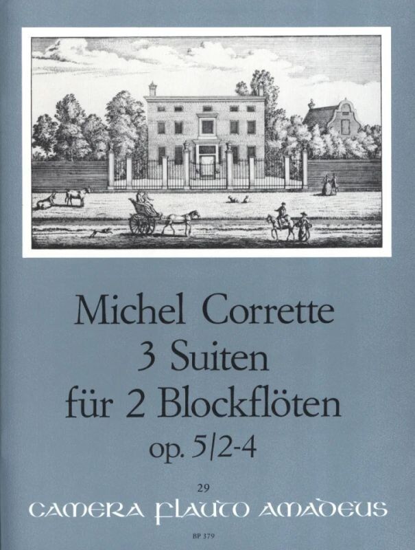Corrette - 3 Suites Op. 5/2-4 for 2 Treble Recorders