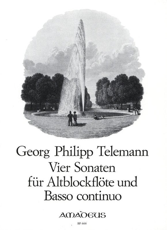 Telemann - 4 Sonatas For Treble Recorder And Basso Continuo (Amadeus)