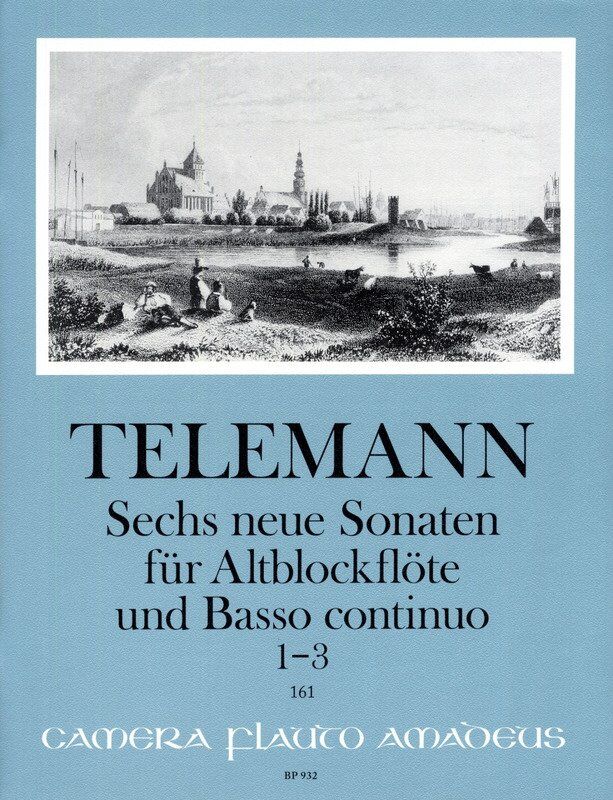 Telemann - 6 New Sonatas 1-3 for Treble Recorder/BC, TWV 41:e11 G11 e10 Vol. 1, Amadeus, 1 Page
