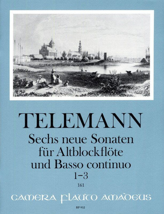Telemann - 6 New Sonatas 1-3 for Treble Recorder/BC, TWV 41:e11 G11 e10 Vol. 1, Amadeus, 1 Page