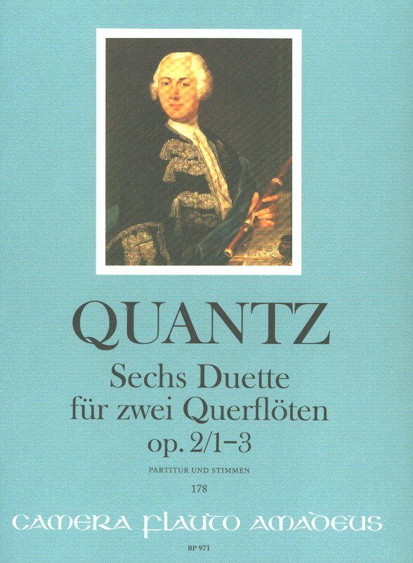 Quantz - 6 Duets Op. 2/1-3 Vol. 1 for 2 Flutes