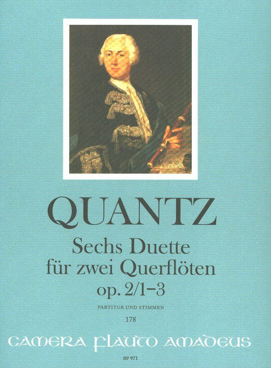 Quantz - 6 Duets Op. 2/1-3 Vol. 1 for 2 Flutes