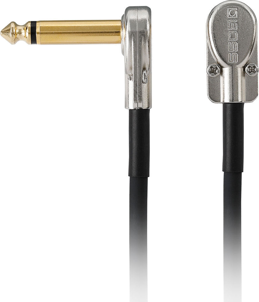 BOSS BPC-8 Slimline Patch Cable - 8" Right-Angle 1/4" Pancake Connectors for Space-Saving Audio Performance — view 2