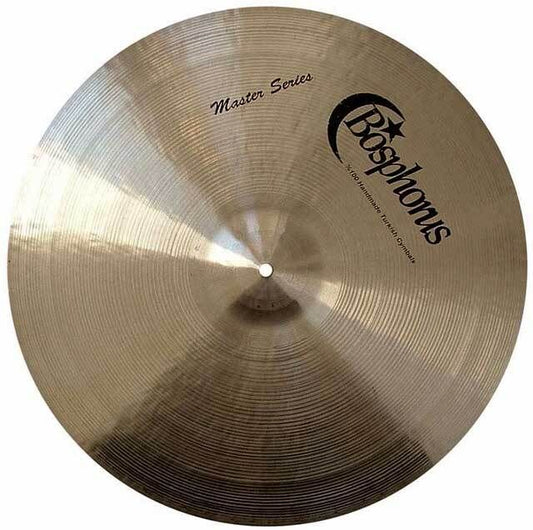 Bosphorus Master Series 20" Flat Ride Cymbal - Handcrafted, Thin, Dark Tone, Ideal for Jazz, Vintage Style, Amazing Stick Definition