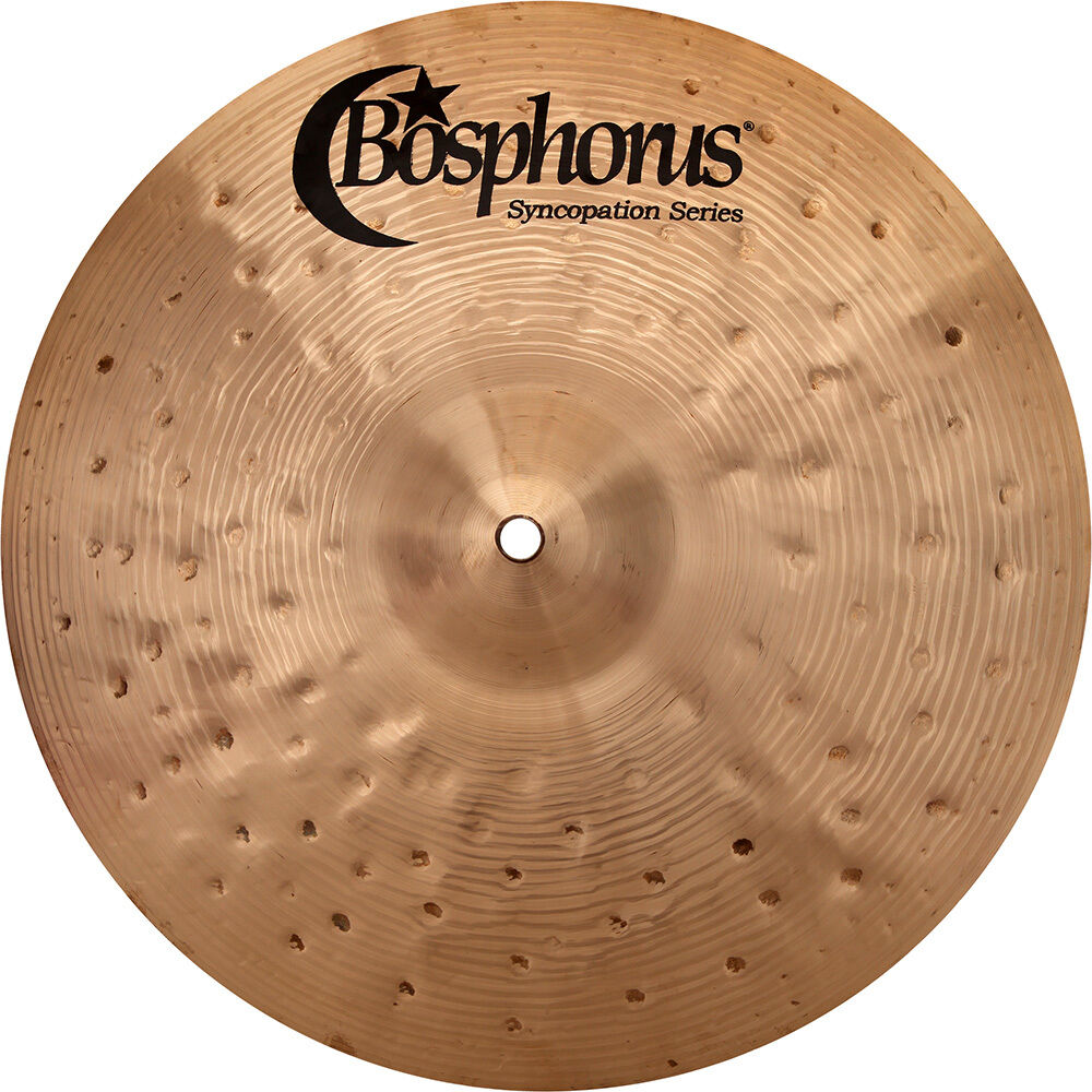 Bosphorus Syncopation Series 14" Fully Lathed Hi Hats - Sand Washed Finish — view 3