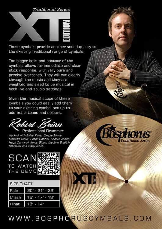 Bosphorus XT Series 14" Hi-Hats - Updated Design for Enhanced Sound and Performance — view 3