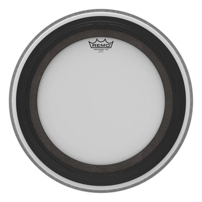 REMO White Coated Ambassador SMT Coated Bass Drum Head, 18"