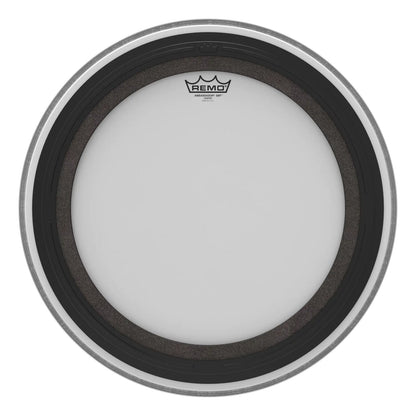 REMO White Coated Ambassador SMT Coated Bass Drum Head, 20"