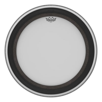 REMO White Coated Ambassador SMT Coated Bass Drum Head, 22"