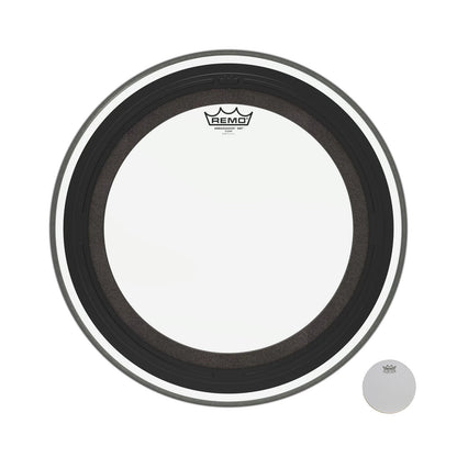 REMO Clear Ambassador SMT Clear Bass Drum Head, 18" — view 3