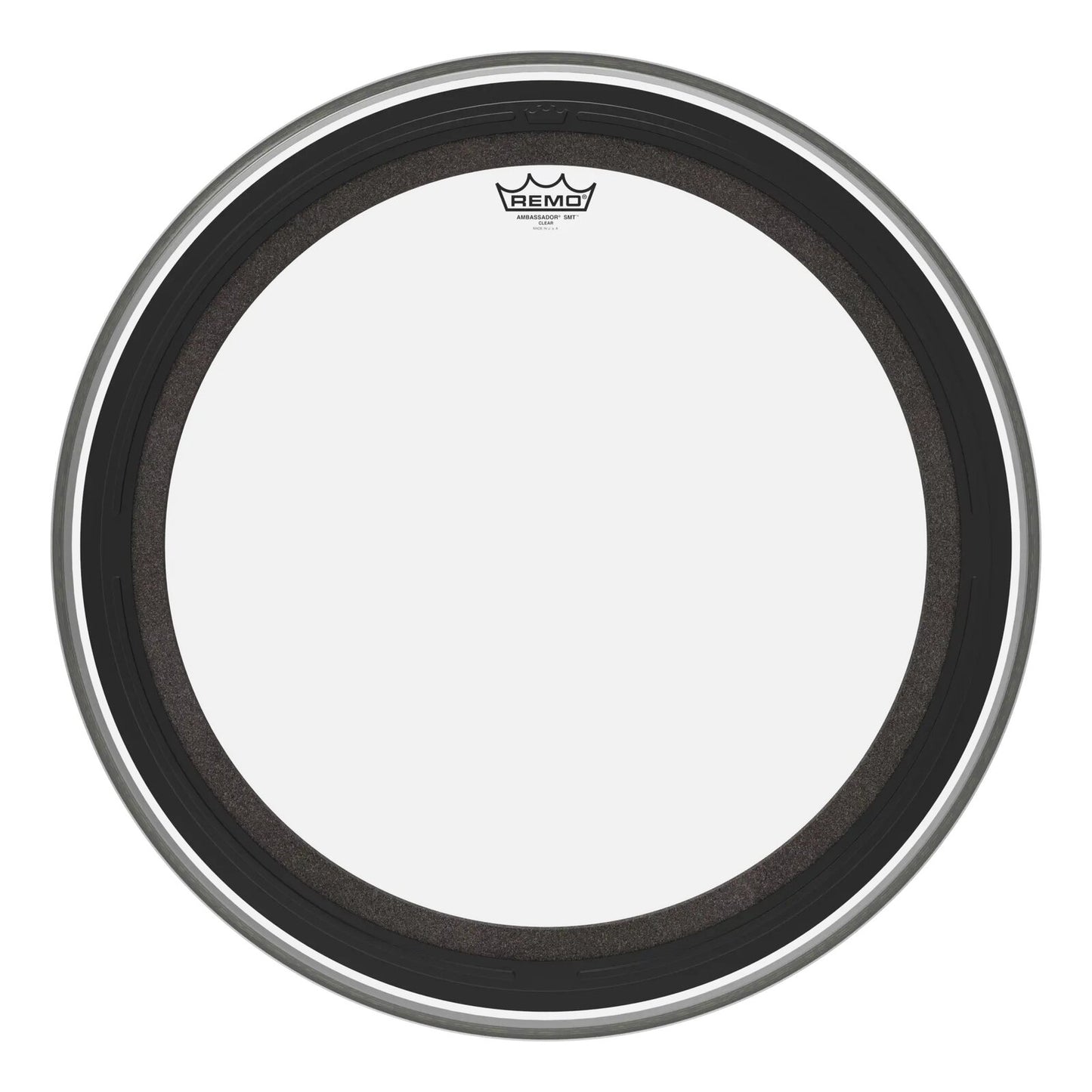 REMO Clear Ambassador SMT Clear Bass Drum Head, 24"