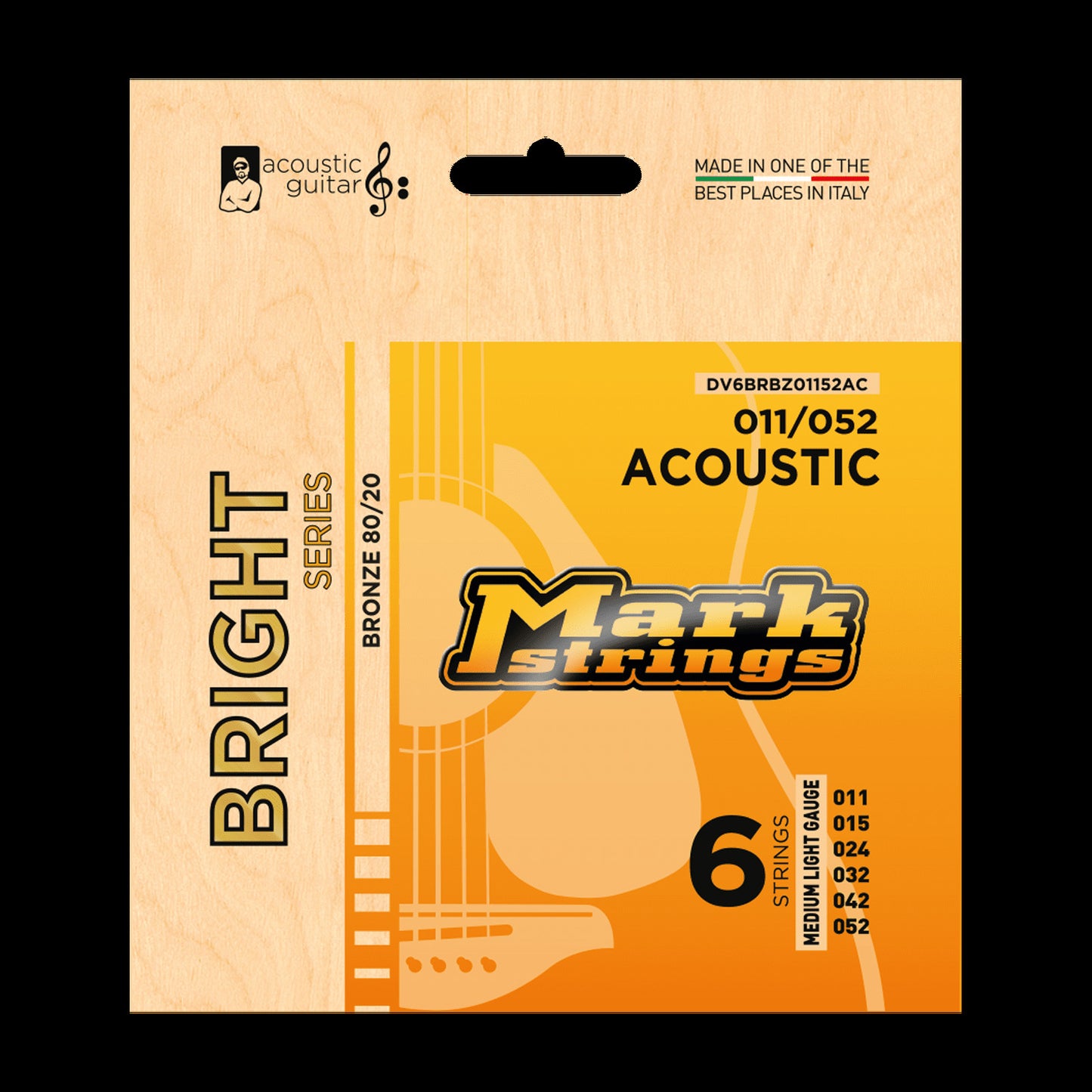 Markbass Bright Series 80/20 Bronze 11/52 Acoustic Guitar Set