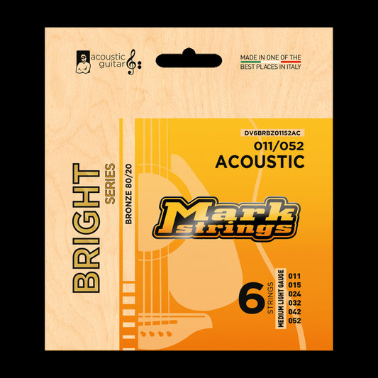 Markbass Bright Series 80/20 Bronze 11/52 Acoustic Guitar Set