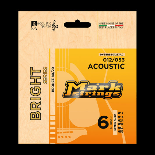 Markbass Bright Series 80/20 Bronze 12/53 Acoustic Guitar Set