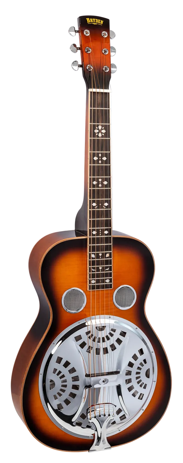 Bryden Resonator Deluxe SQ Acoustic Guitar in Tobacco Sunburst — view 3