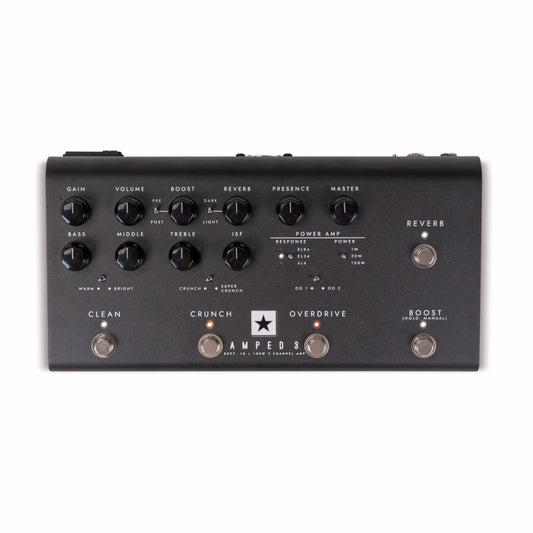 Blackstar Dept 10 AMPED 3 Amp Pedal with 100 Watt High Gain, 6 Voicing Options, 3 Channels, Reverb, USB-C Connectivity