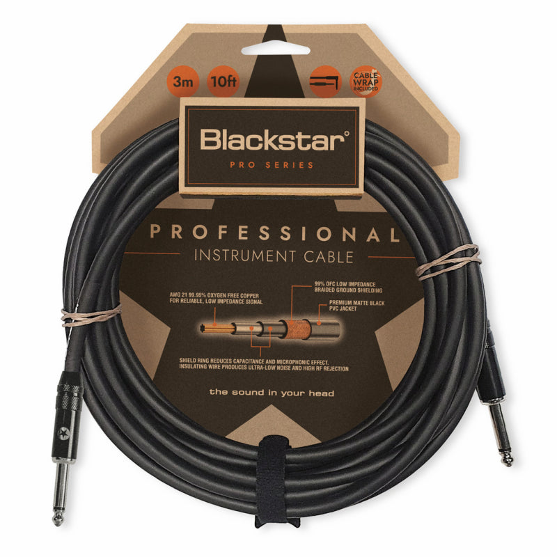 Blackstar Professional Instrument Cable 3M STR/STR
