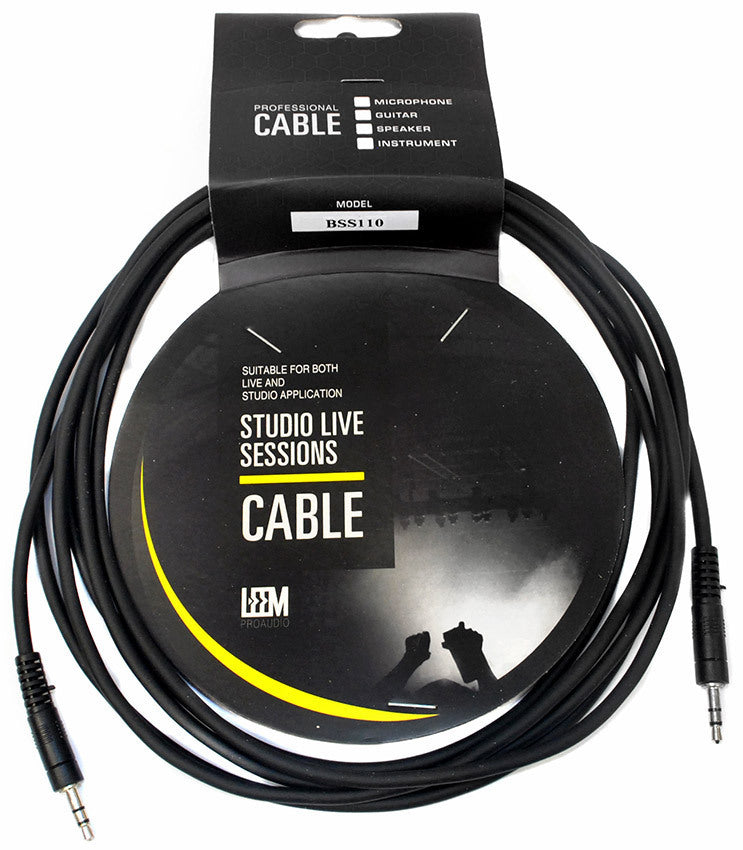 Leem 10ft 3.5mm Straight TRS Interconnect Cable
