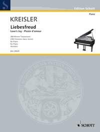 Kreisler - Liebesfreud for Piano, Piano Solo, 4 Pages, Schott Music
