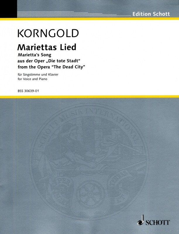 KORNGOLD - Marietta's Lied for High Voice and Piano