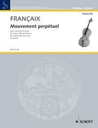 Francaix - Mouvement Perpetuel for Cello/Piano, Arranged by Maurice Gendron, 14 Pages, Published by Schott Music