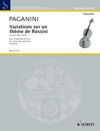 Paganini - Variations On Theme Of Rossini Cello/Piano (Schott Music)