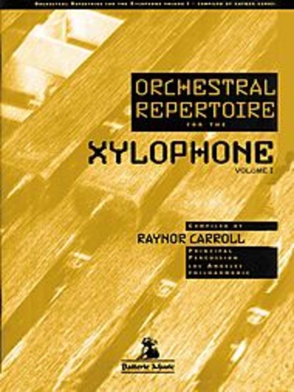 Orchestral Repertoire For Xylophone Vol 1 Book