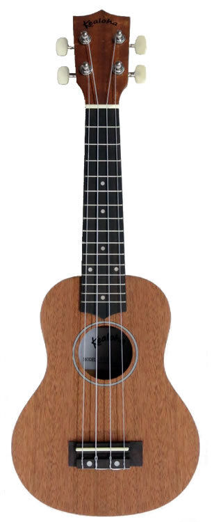Kealoha BU-Series Soprano Ukulele in Dark Brown Finish with Aquila Strings