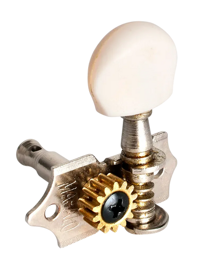 Mahalo BU58R Right-Handed Nickel Plated Geared Machine Head — view 2